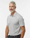 Adidas A591 Men's Space Dyed Polo - Grey One Heather - model side