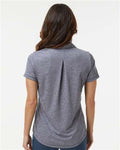 Adidas A592 Women's Space Dyed Polo - Collegiate Navy Melange - model back