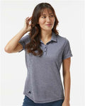 Adidas A592 Women's Space Dyed Polo - Collegiate Navy Melange - model front