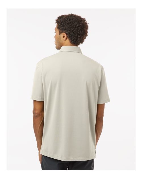 Adidas A595 Men's Full Button Down Short Sleeve Shirt - Alumina - model back