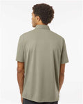 Adidas A595 Men's Full Button Down Short Sleeve Shirt - Silver Pebble - model back