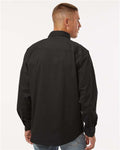 DRI DUCK 4450 Men's Craftsman Woven Shirt - Black - model back