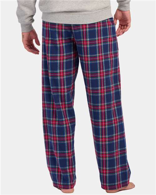Boxercraft BM6624 Men's Harley Flannel Pants - Yuletide Plaid - model back