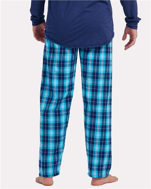 Boxercraft BM6624 Men's Harley Flannel Pants - Snow Plaid - model back