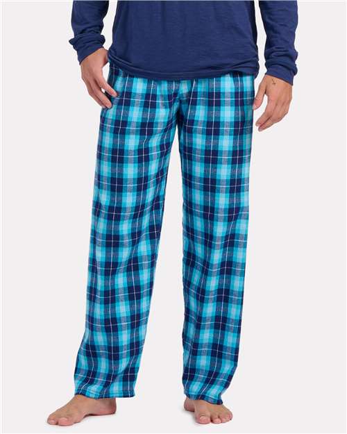Boxercraft BM6624 Men's Harley Flannel Pants - Snow Plaid - model front