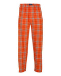 Boxercraft BM6624 Men's Harley Flannel Pants - Burnt Orange Kingston Plaid - front