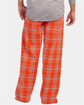 Boxercraft BM6624 Men's Harley Flannel Pants - Burnt Orange Kingston Plaid - model back