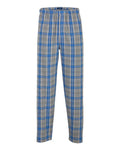 Boxercraft BM6624 Men's Harley Flannel Pants - Oxford Heather/ Royal Kingston - front