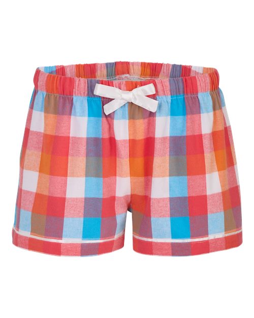 Boxercraft BW6501 Women's Flannel Shorts - Paradise Buffalo Check - front