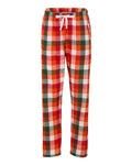 Boxercraft BW6620 Women's Haley Flannel Pants - Autumn Buffalo Check - front