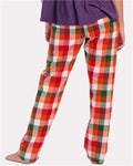 Boxercraft BW6620 Women's Haley Flannel Pants - Autumn Buffalo Check - model back
