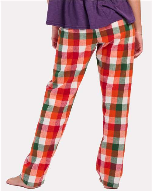 Boxercraft BW6620 Women's Haley Flannel Pants - Autumn Buffalo Check - model back
