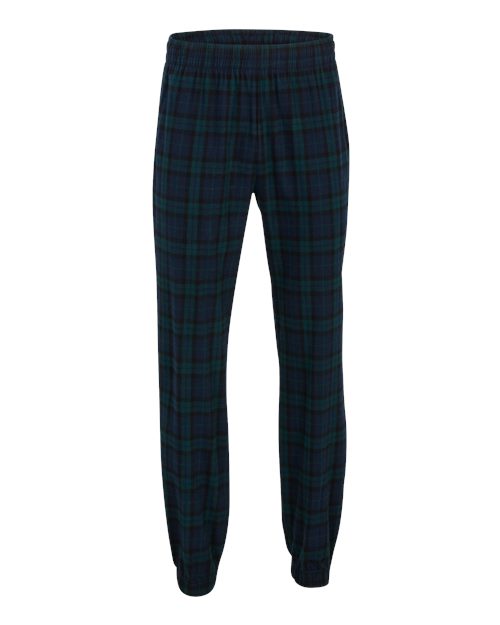 Boxercraft BM6625 Unisex Flannel Joggers - Scottish Tartan Plaid - front