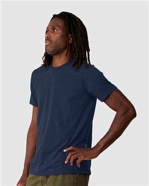 BELLA + CANVAS 3001ECO Unisex EcoMax Tee - Navy - model side