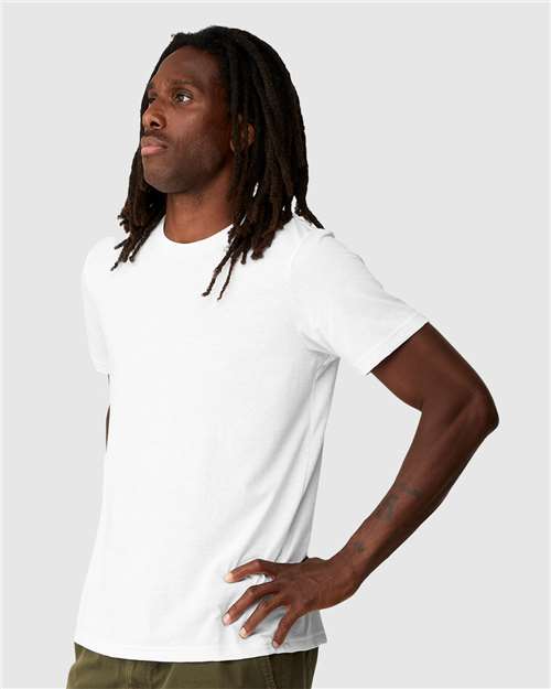 BELLA + CANVAS 3001ECO Unisex EcoMax Tee - White - model side