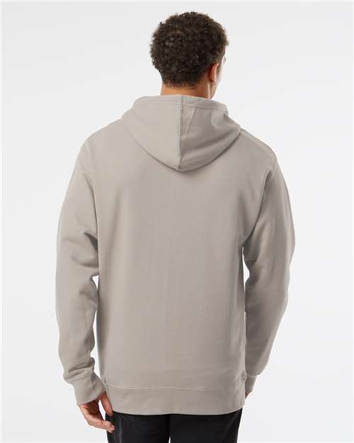 Independent Trading Co. SS4500 Midweight Hooded Sweatshirt - Cement - model back