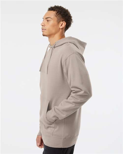 Independent Trading Co. SS4500 Midweight Hooded Sweatshirt - Cement - model side