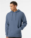 Independent Trading Co. SS4500 Midweight Hooded Sweatshirt - Storm Blue - model front
