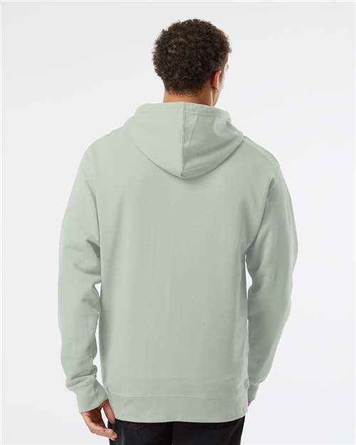 Independent Trading Co. SS4500 Midweight Hooded Sweatshirt - Dusty Sage - model back