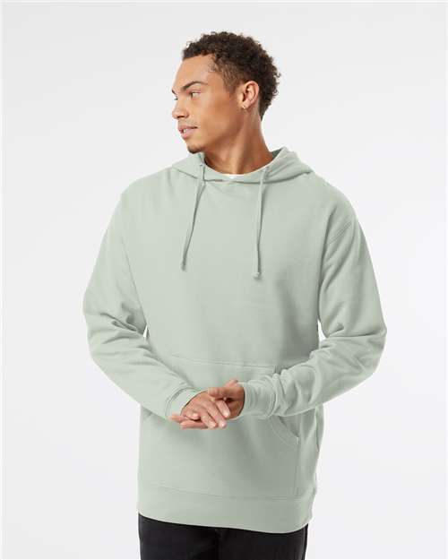 Independent Trading Co. SS4500 Midweight Hooded Sweatshirt - Dusty Sage - model front