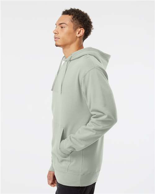 Independent Trading Co. SS4500 Midweight Hooded Sweatshirt - Dusty Sage - model side