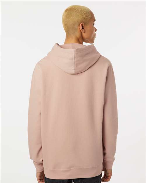 Independent Trading Co. SS4500 Midweight Hooded Sweatshirt - Dusty Pink - model back