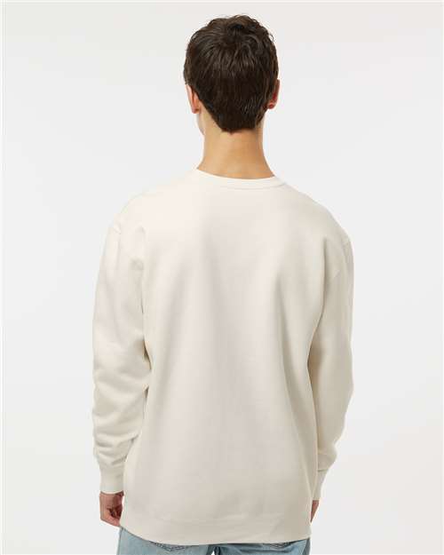 Independent Trading Co. IND3000 Unisex Heavyweight Crewneck Sweatshirt - Bone - model back