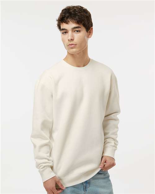 Independent Trading Co. IND3000 Unisex Heavyweight Crewneck Sweatshirt - Bone - model front