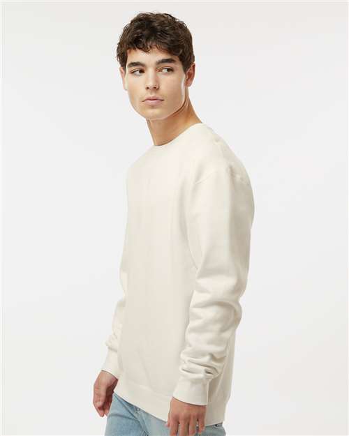 Independent Trading Co. IND3000 Unisex Heavyweight Crewneck Sweatshirt - Bone - model side