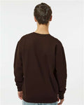 Independent Trading Co. IND3000 Unisex Heavyweight Crewneck Sweatshirt - Brown - model back