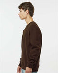 Independent Trading Co. IND3000 Unisex Heavyweight Crewneck Sweatshirt - Brown - model side