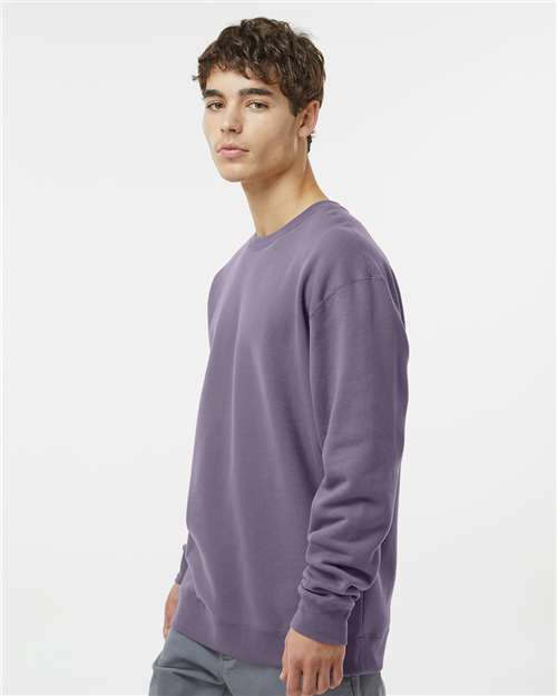 Independent Trading Co. IND3000 Unisex Heavyweight Crewneck Sweatshirt - Plum - model side