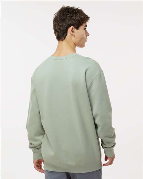 Independent Trading Co. IND3000 Unisex Heavyweight Crewneck Sweatshirt - Dusty Sage - model back