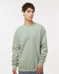 Independent Trading Co. IND3000 Unisex Heavyweight Crewneck Sweatshirt - Dusty Sage - model front