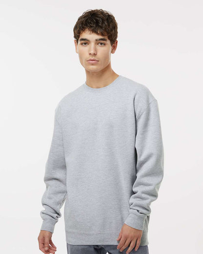 Heavyweight Crewneck Sweatshirt in Heather Grey, front view