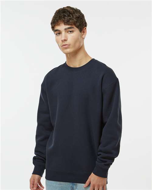 Independent Trading Co. IND3000 Unisex Heavyweight Crewneck Sweatshirt - Navy - model front