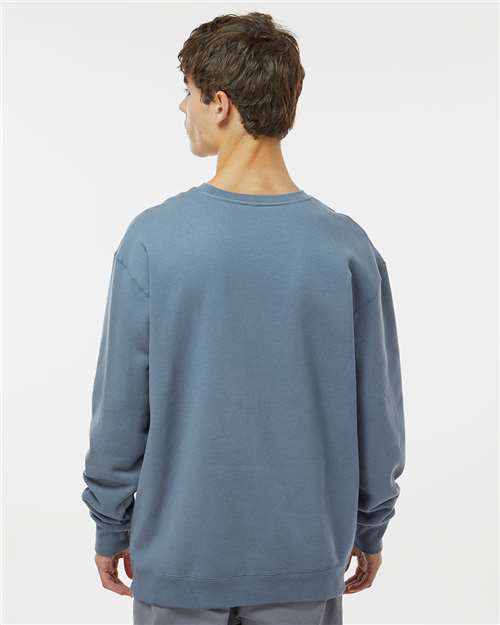 Independent Trading Co. IND3000 Unisex Heavyweight Crewneck Sweatshirt - Storm Blue - model back