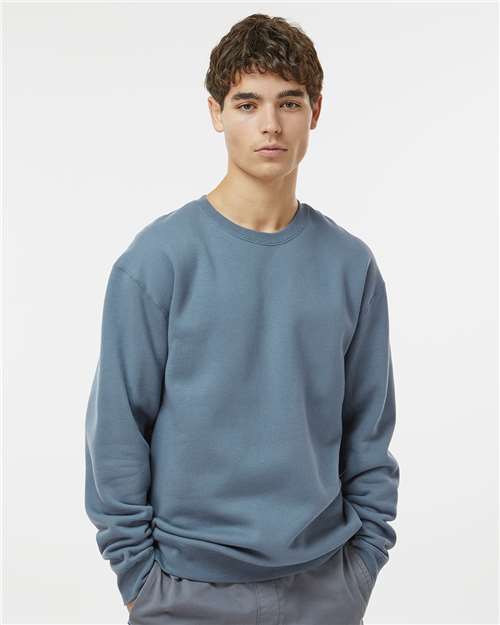Independent Trading Co. IND3000 Unisex Heavyweight Crewneck Sweatshirt - Storm Blue - model front