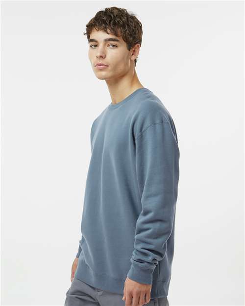 Independent Trading Co. IND3000 Unisex Heavyweight Crewneck Sweatshirt - Storm Blue - model side