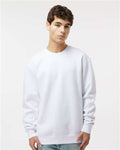 Independent Trading Co. IND3000 Unisex Heavyweight Crewneck Sweatshirt - White - model front