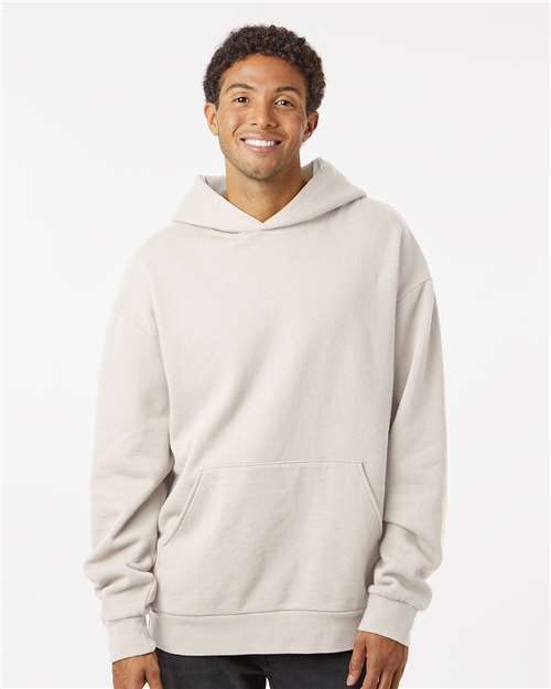 Independent Trading Co. IND280SL Unisex Avenue Midweight Hooded Sweatshirt - Ivory - model front
