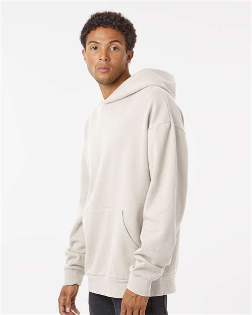 Independent Trading Co. IND280SL Unisex Avenue Midweight Hooded Sweatshirt - Ivory - model side