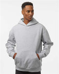 Independent Trading Co. IND420XD Unisex Mainstreet Heavyweight Hooded Sweatshirt - Grey Heather - model front