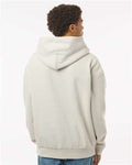 Independent Trading Co. IND420XD Unisex Mainstreet Heavyweight Hooded Sweatshirt - Ivory - model back
