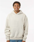 Independent Trading Co. IND420XD Unisex Mainstreet Heavyweight Hooded Sweatshirt - Ivory - model front