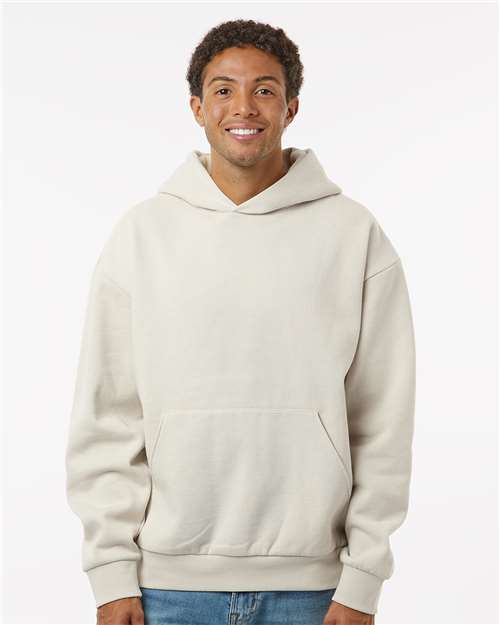 Independent Trading Co. IND420XD Unisex Mainstreet Heavyweight Hooded Sweatshirt - Ivory - model front