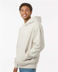 Independent Trading Co. IND420XD Unisex Mainstreet Heavyweight Hooded Sweatshirt - Ivory - model side