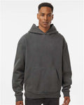 Independent Trading Co. IND420XD Unisex Mainstreet Heavyweight Hooded Sweatshirt - Pigment Black - model front