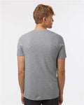 Tultex 602CVC Unisex Combed CVC T-Shirt - Heather Grey - model back