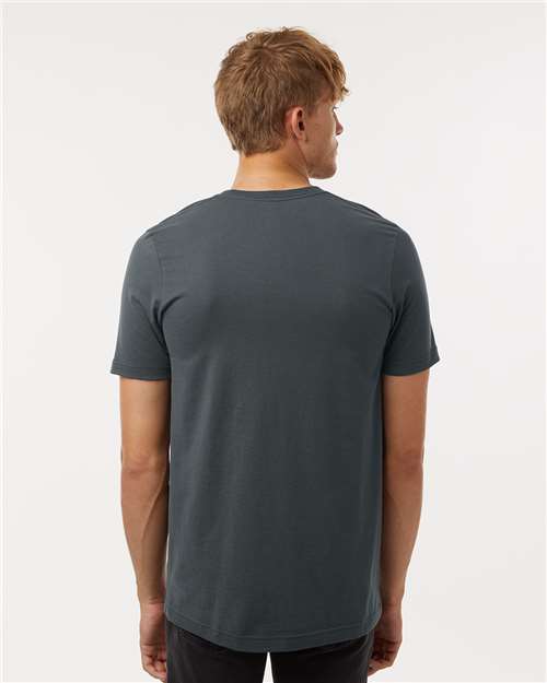 Tultex 602 Combed Cotton T-Shirt - Dark Grey - model back